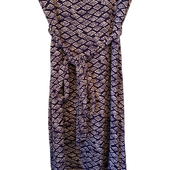 Ezra Hailey Geo Print Tie Short Sleeve Dress - Picture 8 of 13